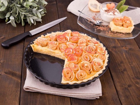 Plat à tarte en acier émaillé