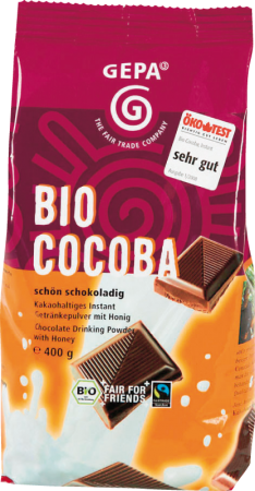 Poudre pour chocolat instantané Bio Cocoba