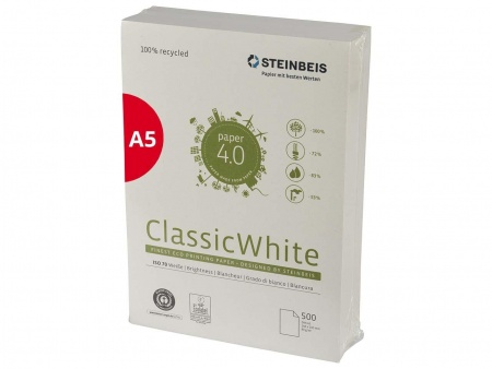 Ramette 80g 500 feuilles Steinbeis Classic White