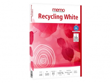 Ramette A4 80g 500 feuilles, memo \ Recycling White\ 