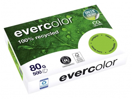 Ramette papier recyclé Evercolor 500 f. A4 80g