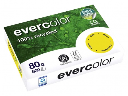 Ramette papier recyclé Evercolor 500 f. A4 80g