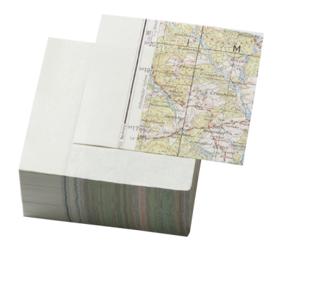 Recharge bloc notes, recyclage direct, 500 feuilles 9x9 cm