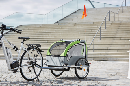 Remorque vélo pour transport d\'enfants Komfort