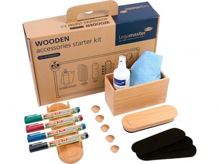 Set tableau blanc WOODEN