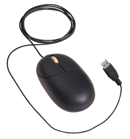 Souris optique filaire La Souris Équitable câble 1m70 noire