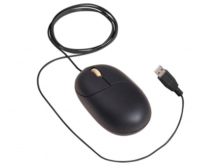 Souris optique filaire La Souris Équitable câble 1m70 noire