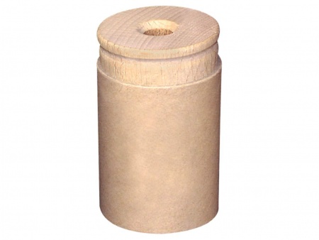 Taille-crayon bois réservoir carton recyclé, 1 trou 8 mm